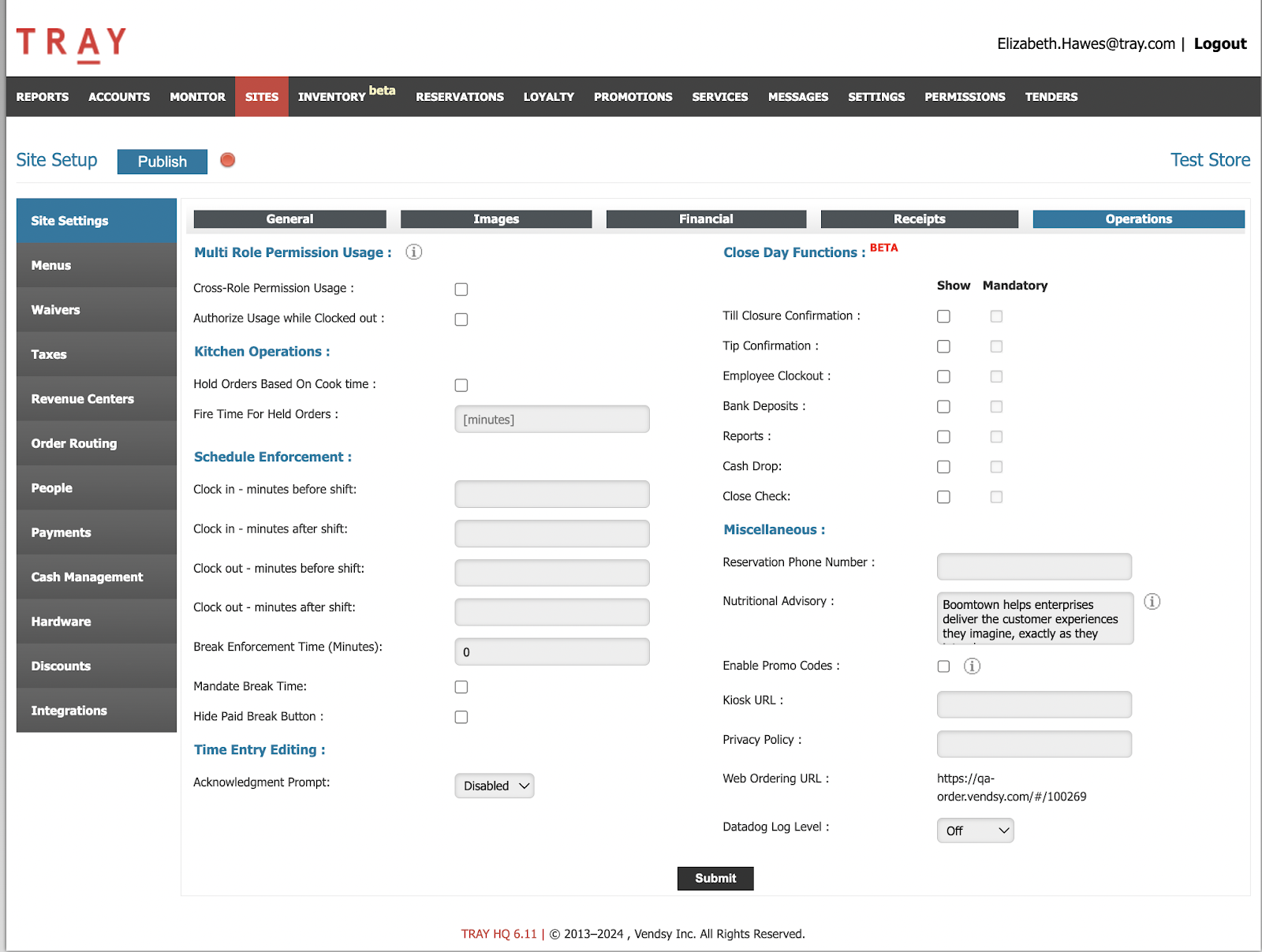 6.10 Combined Release Notes – TRAY